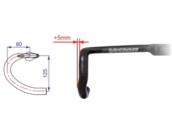 Řídítka VISION Metron 4D Flat M.A.S. 420mm