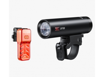 Set světel přední Ravemen CR700 + zadní Ravemen TR30M