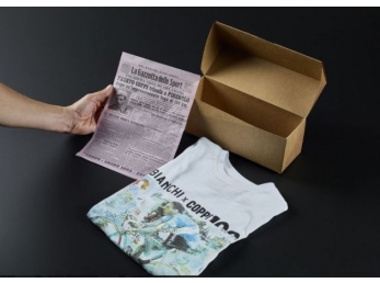 Triko Bianchi Fausto Coppi 100 white L