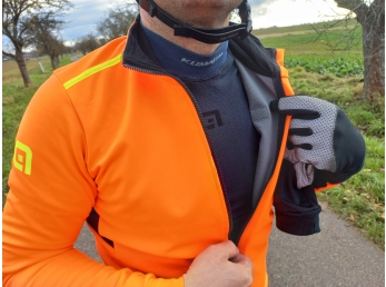 Zimní cyklistická bunda ALÉ pánská KLIMATIK  K-TORNADO 2.0 - Velikost XL