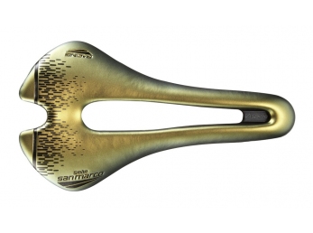 Sedlo SELLE SAN MARCO Aspide Short Open-Fit Racing Narrow Iridescent Gold