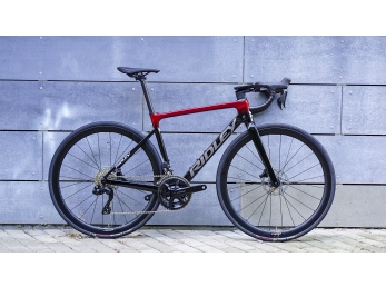 Ridley FALCN Shimano 105 Di2, UD Carbon + Candy Red Metallic + Silver S 54cm