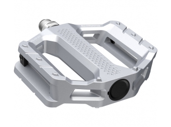 Pedály SHIMANO PD-EF202 Flat pedály bez odrazek stříbrná pro E-Bike/Trekking/U