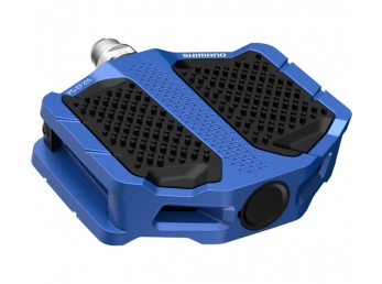 SHIMANO pedály MTB-ostatní PD-EF205 Flat pedály bez odrazek modrá pro E-Bike/Trekking/Urba