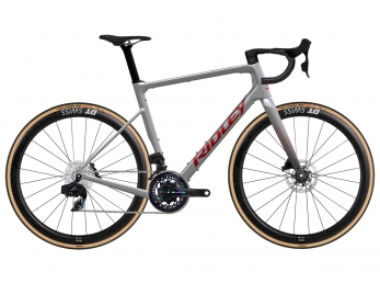 n RS Sram RED AXS 2x12 Battleship Grey + Candy Red Metallic