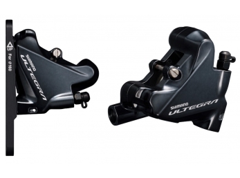 SHIMANO brzda ULTEGRA BR-R8070 přední flat mount polymer L02A+chladič