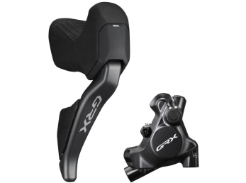 SHIMANO kot brzd-set GRX BR-RX820/ST-RX825 zadní BR/pravá ST FLAT MOUNT polymer+chladič SM