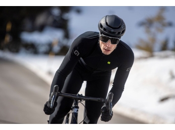 Zateplený cyklistický dres ALÉ pánský K-IDRO KLIMATIK black - Velikost L