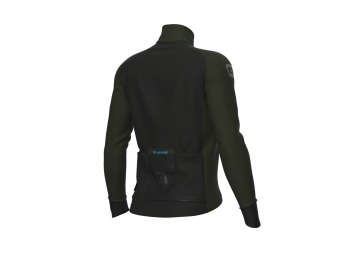 Zateplený cyklistický dres ALÉ pánský KLIMATIK  K-IDRO wood green - Velikost L