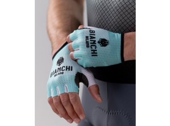 Bianchi Milano Remastered rukavice - white celeste