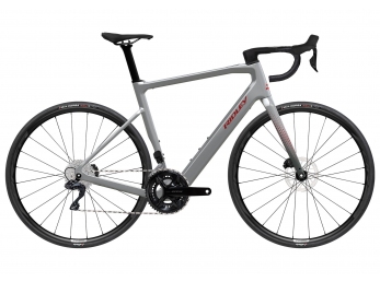 Ridley E-Grifn Shimano 105 Di2 Battleship Grey + Candy Red Metallic