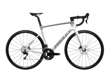 Ridley FALCN Shimano 105, Pearl White + Silver + Black