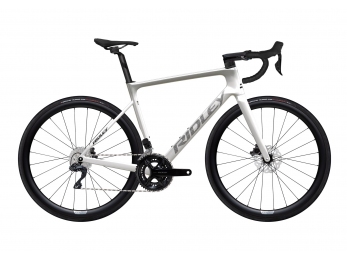 Ridley FALCN Shimano 105 Di2, Pearl White + Silver + Black
