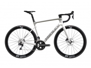 Ridley FALCN Shimano Ultegra Di2, Pearl White + Silver + Black