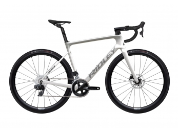 Ridley FALCN Sram Rival AXS, Pearl White + Silver + Black