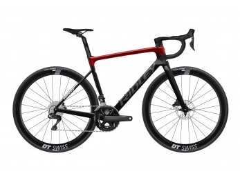 Ridley FALCN Shimano Ultegra Di2 UD Carbon + Candy Red Metallic + Silver
