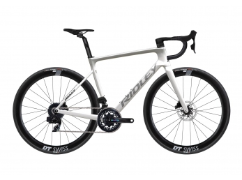 Ridley FALCN Sram Force AXS, Pearl White + Silver + Black