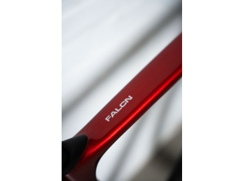 Ridley FALCN Shimano 105, UD Carbon + Candy Red Metallic + Silver
