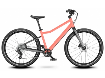 Dětské kolo WOOM EXPLORE 5 24" - NEON CORAL