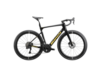 Bianchi INFINITO PRO SHIMANO 105 Di2 Sparkling black / Gold Full Glossy