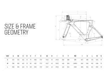 Bianchi Aquila RC rámová sada Metallic Celeste Black 2026