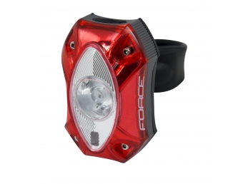 Blikačka zadní FORCE RED 60LM, 1x LED, USB