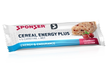 Sponser CEREAL ENERGY PLUS BAR - Cranberry 40g - brusinka