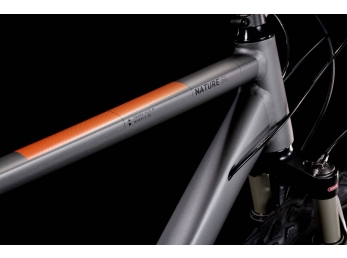 CUBE Nature SL Flashgrey´n´orange 46cm trapeze 2022