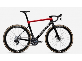 Ridley FALCN RS SRAM FORCE AXS UD Carbon + Candy Red Metallic + Silver