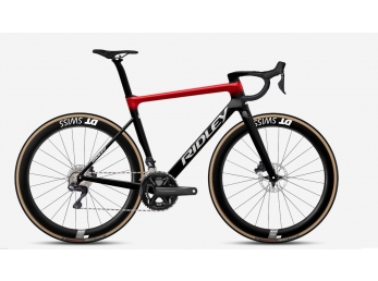 Ridley FALCN RS Shimano Ultegra Di2 UD Carbon + Candy Red Metallic + Silver