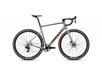 Ridley Grifn SRAM APEX XPLR AXS 1x12, Battleship Grey + Candy Red Metallic