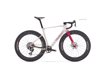 Wilier RAVE ID2 SRAM RIVAL XPLR AXS E1 1x13S 	MICHE GRAFF XL Byte Cream