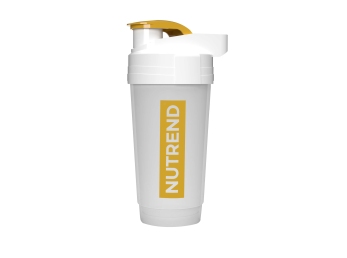 Láhev-šejkr NUTREND 0,7 l, čirý-zlaté logo