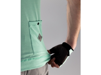 Bianchi letní dres - Lifestyle Gravel - celeste