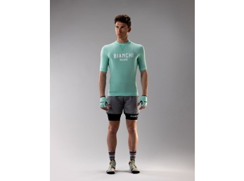Bianchi letní dres - Lifestyle Gravel - celeste