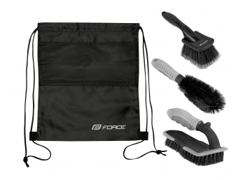 Sada čistících kartáčů FORCE ECO 3ks, v pytlíku