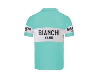 tričko polo Bianchi Milano RETRO - celeste