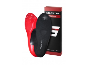 vložky treter SOLESTAR KONTROL, černo-červené
