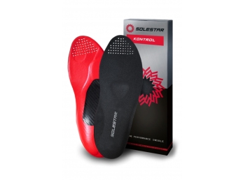 vložky treter SOLESTAR KONTROL, černo-červené