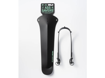 Blatník zadní AssSavers - Win Wing GRAVEL + MTB, černé tečky, ČERNÁ PODKOVA!!